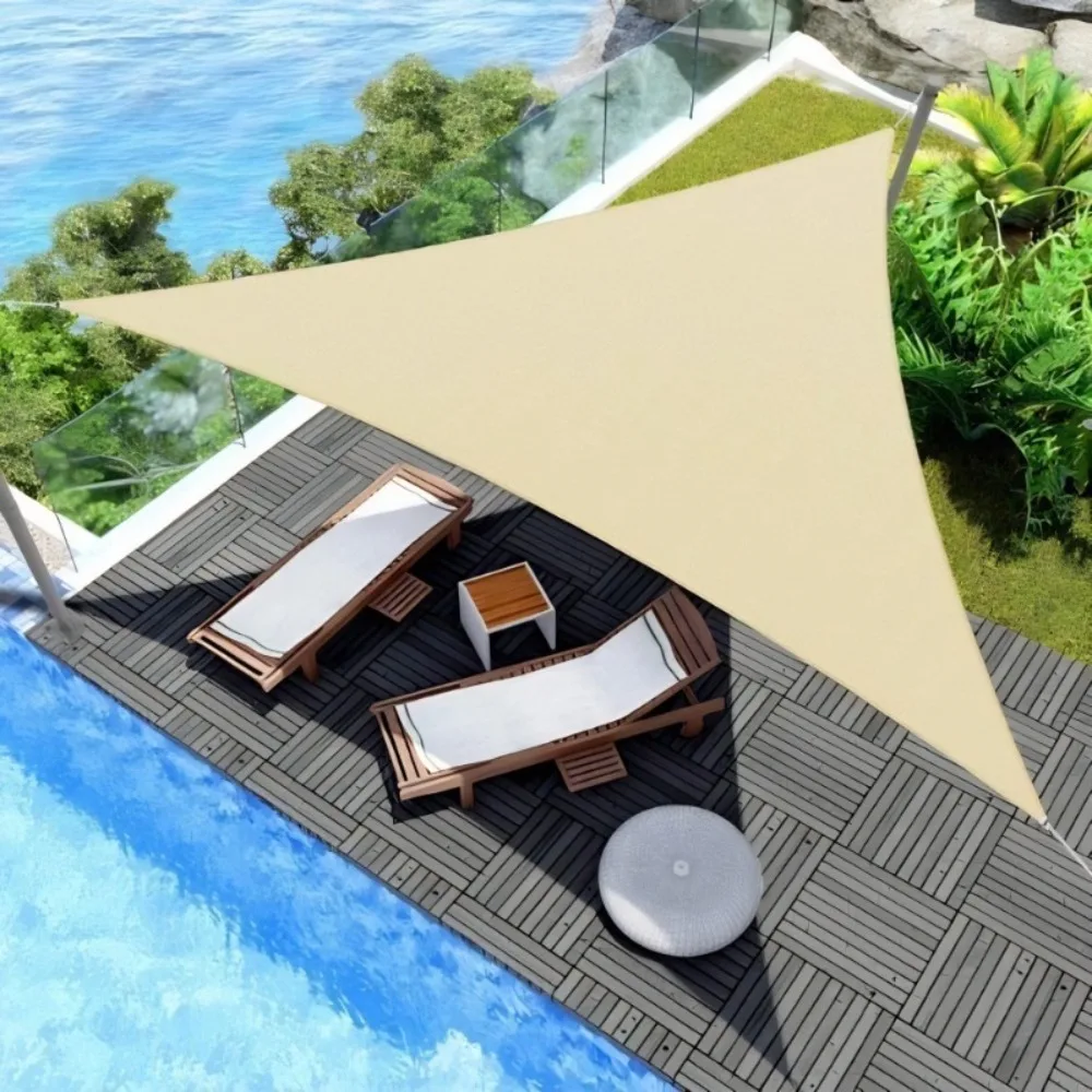 Courtyard Triangle Waterproof Sunshade Beach Tent Easy To Build Sunshade Cloth Outdoor Camping Wear Resistant Awning Canopy