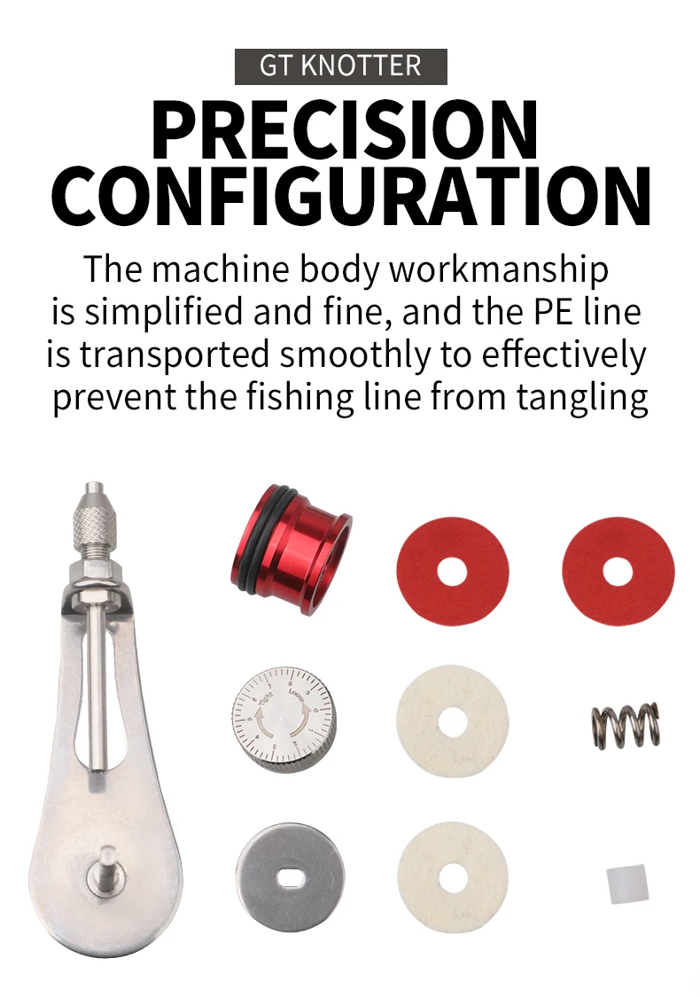 Edelstahl Vereinfachter Bobbin PR GT PR FG Knotenwickler Knotenmaschine für schnelle Carbon- und PE-Schnurbindung – Detail 3