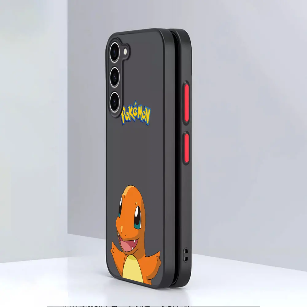 الكرتون بوكيمون بيكاتشو الحال بالنسبة لسامسونج غالاكسي A55 A56 A16 A15 A17 A54 A21s A51 A31 A36 A52 A14 ماتي متجمد غطاء الهاتف #3