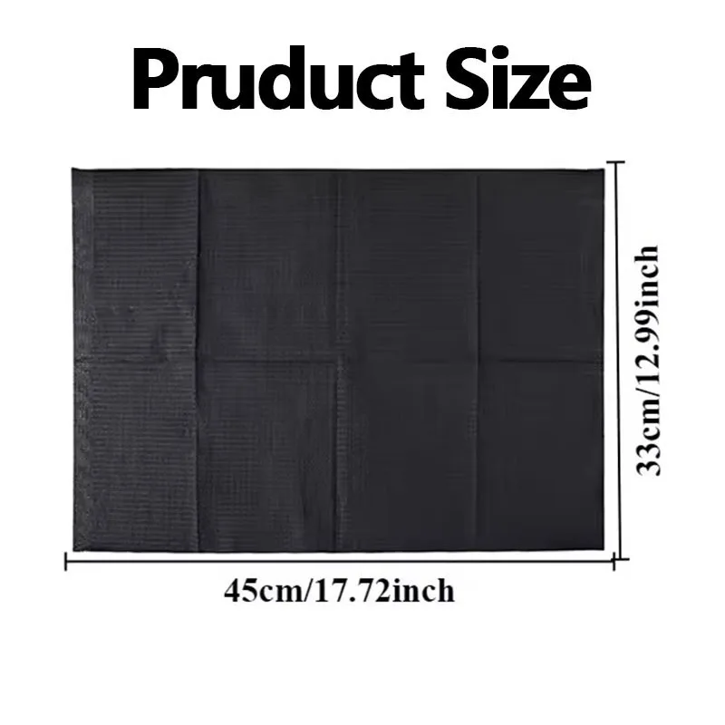 20/40Pcs Black Disposable Tattoo Table Covers, Double Layer Non-woven Tablecloth, Salon Nail Beauty Cleaning Table Pad