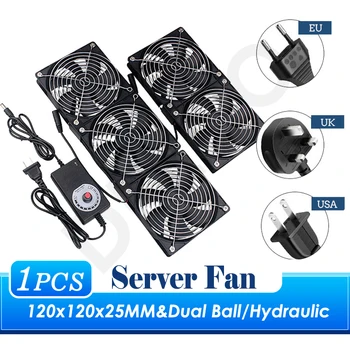 12cm haute vitesse DC 12V 220V Btc Machine minière châssis poste de travail armoire radiateur 120MM serveur violent ventilateur de refroidissement