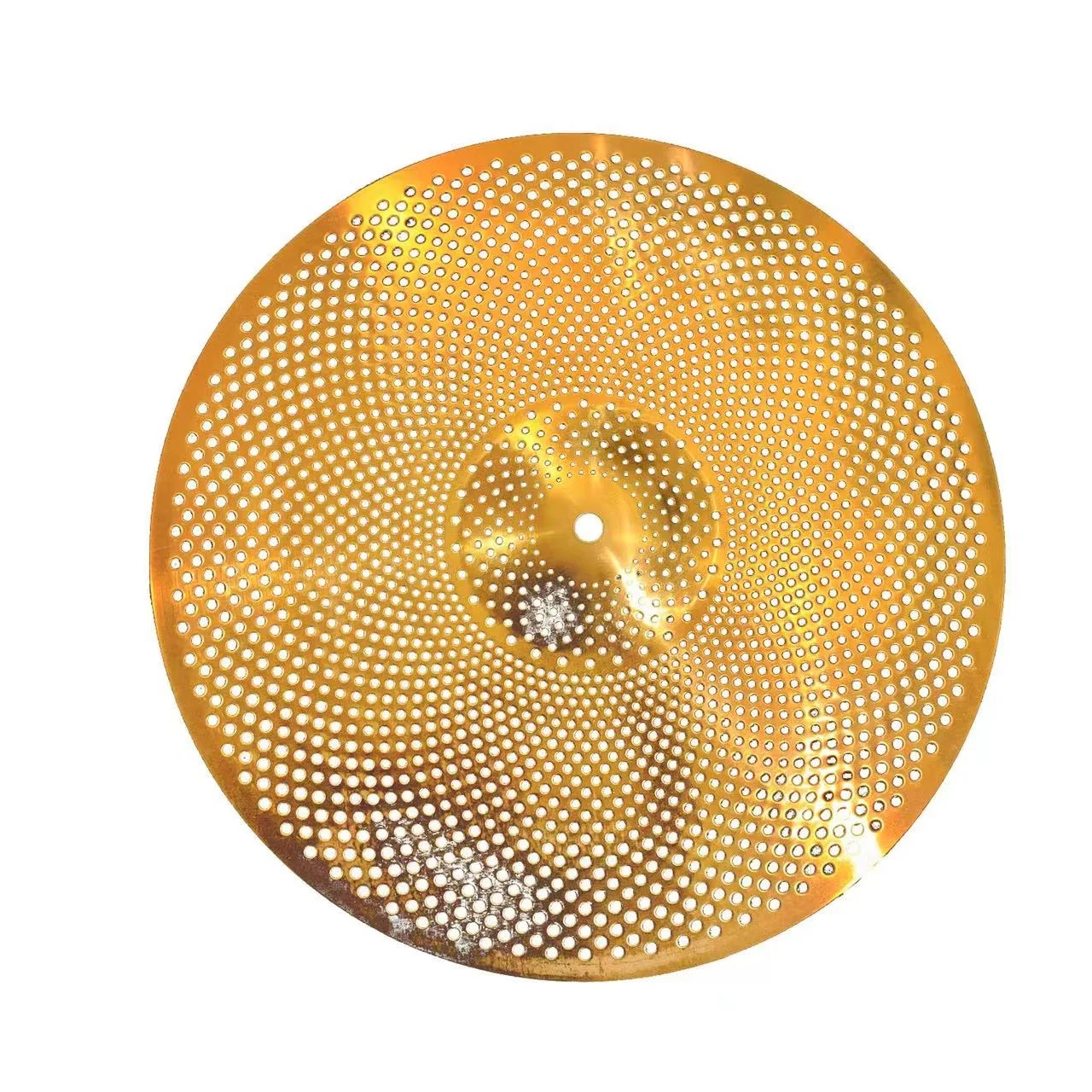 Gold Silver Alloy Low‑Noise Mute Cymbal Set Custom Logo Percussion Drum Kit for Indoor Practice Stage Music Performance