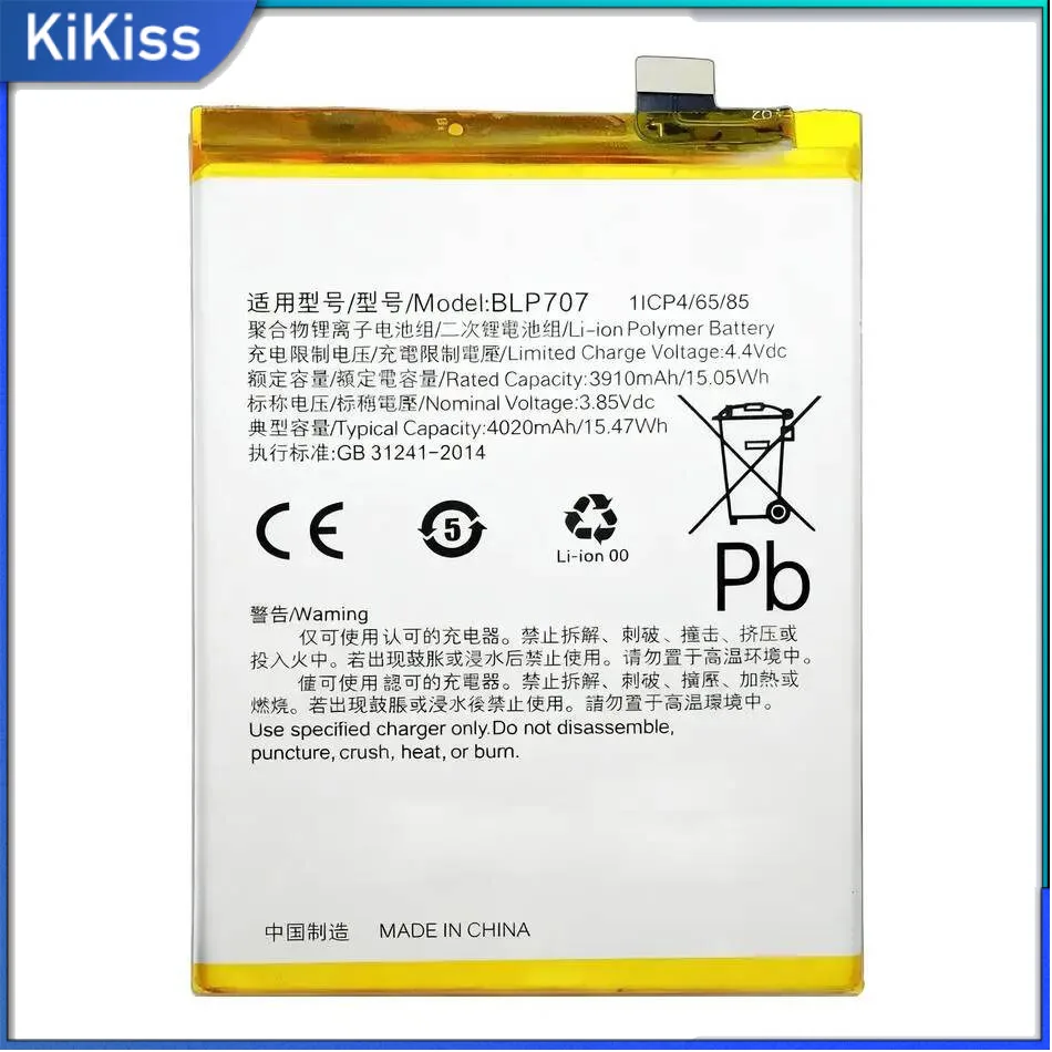 

BLP707 For Oppo F11 A9 A9X 3910Mah Mobile Phone Battery Safe High Capacity