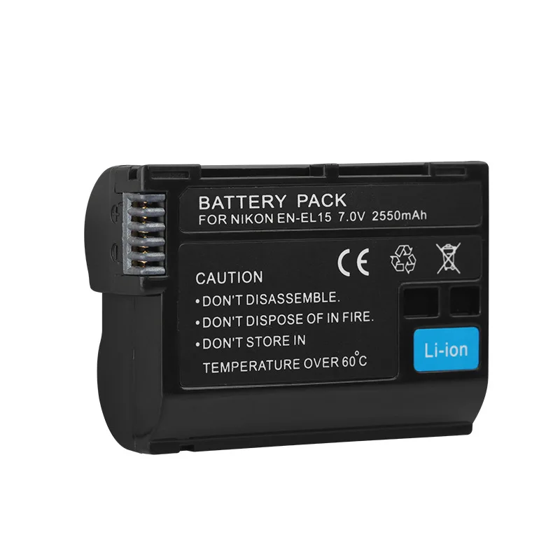 2550mAh EN-EL15 ENEL15 EL15 Camera Battery For Nikon D600 D610 D600E D800 D800E D810 D7000 D7100 d750 V1 USB Battery Charger