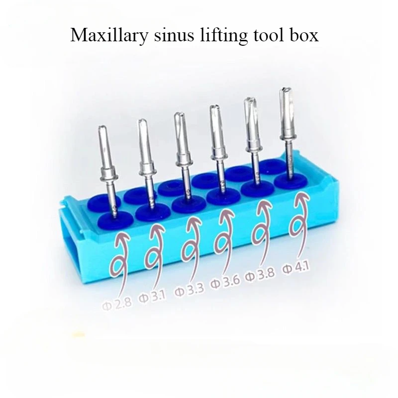 

1Set Maxillary Sinus Lifting Tool Box Green Water Pressure Head CAS Drilling Injection Pipe High-temperature Disinfection Dental