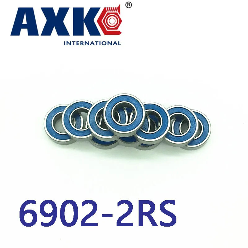 

4pcs 6902RS Blue Rubber Bearings ABEC-3 New Steel Roller Bearings 6902 2RS 15x28x7mm for Skates Wheels Skateboard Accessories