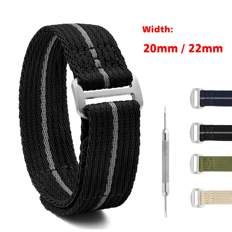 Nylon Watch Straps 20mm 22mm Solf Military Sport Band High Quality Fabric Nylon Watchband Premium Watch Belt Replace Accessories