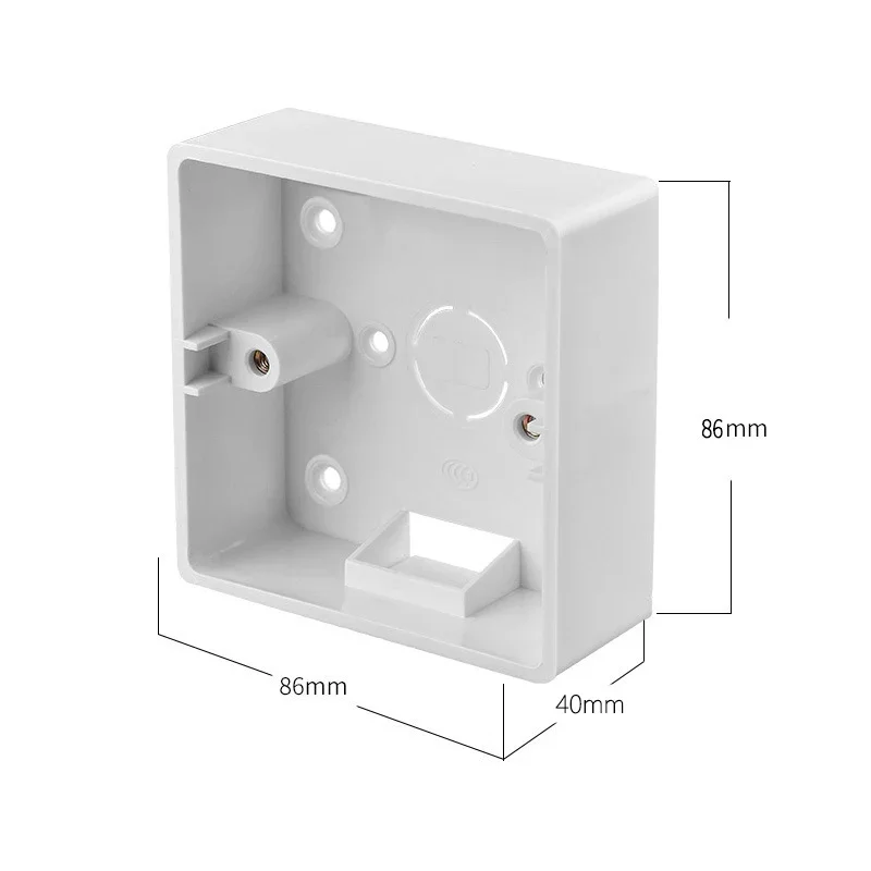 Picture 7: 86 Type Mounting Box Prastic External Mounting Box Standard 86mm*86mm Wall Surface Switch Socket Box Depth 35mm 40mm 52mm