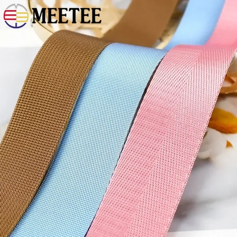 1Meter 20/25/32/38/50mm Nylon Webbing Backpack Belt Binding Lace Tape Bag Strap Pet Collar Ribbons Band DIY Sewing Accessories