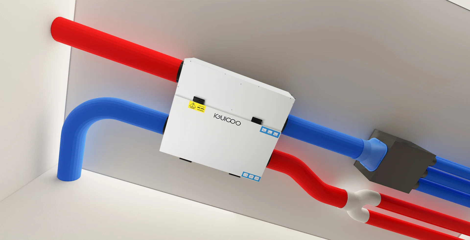 نظام Hvac بسعر المصنع للمباني التجارية والتهوية السكنية Hrv Erv