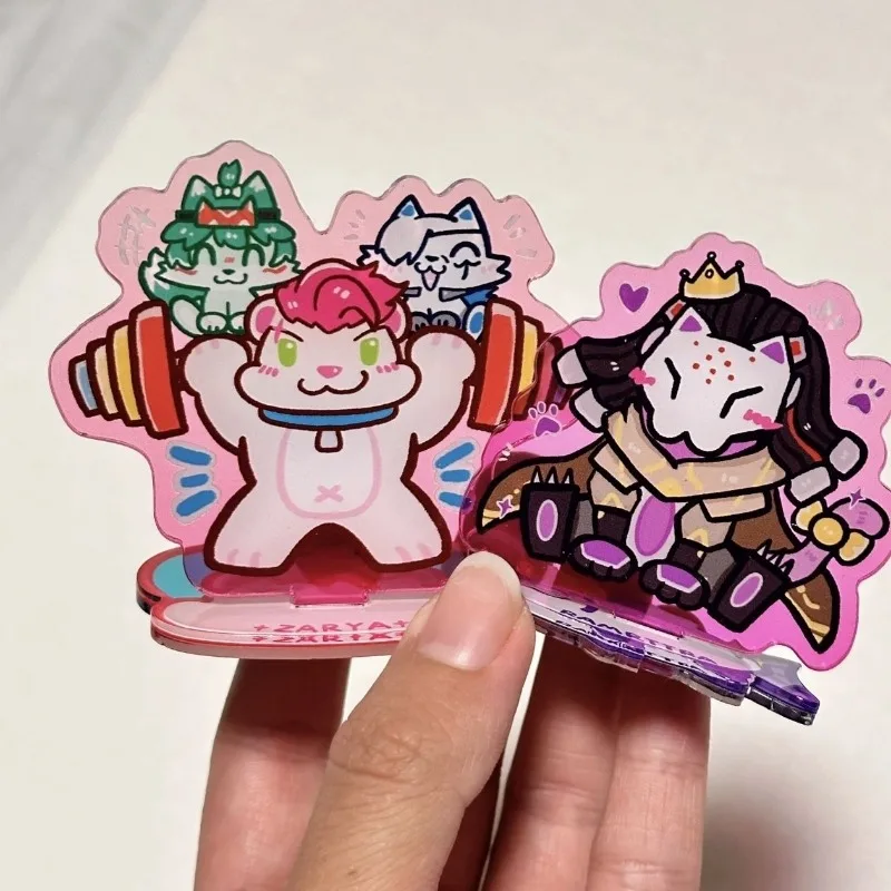 Overwatch Anime Spiel Acryl Stand Action Fingure Cartoon Kawaii Tisch Display Stehende Spielzeug für Kinder Figur Modell Zubehör