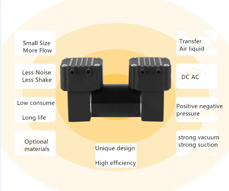 High-Pressure 2500H Mini Vacuum Pump 12V 24V DC Long-Life Air Breast Micro Pump and Fish Tank Pump