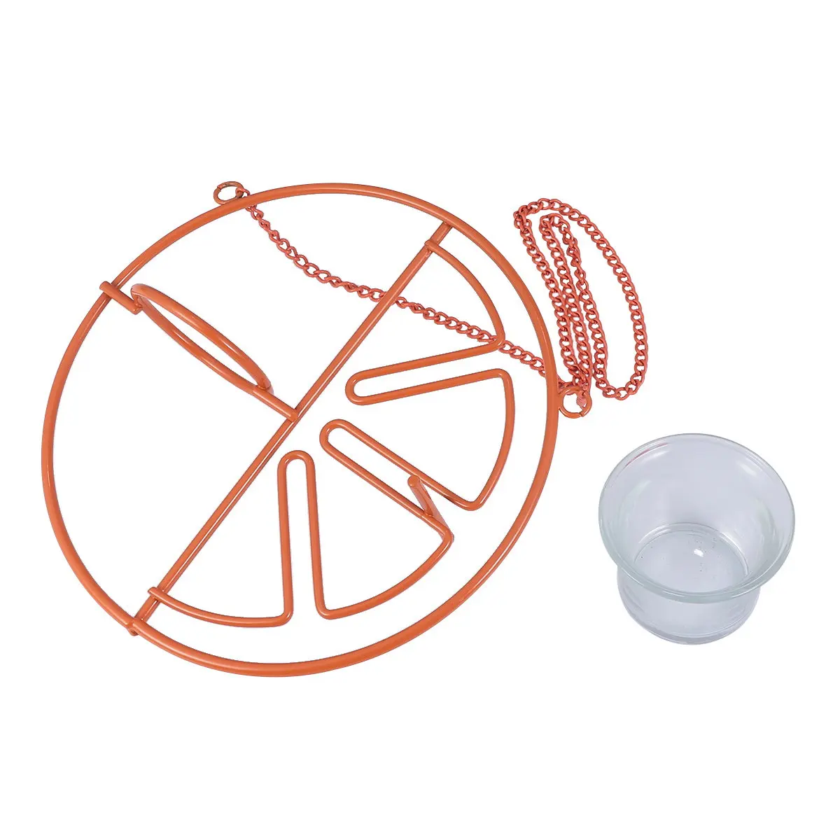 

Кормушка для колибри оранжевая, креативная, подвесная, для использования в помещении и на улице, декоративная, натуральный дизайн, простой вид.