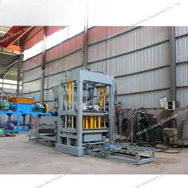 

Cement Blocks Making Machine Small Manual Block Concrete Hollow Brick Maker with PLC & Engine 220v Voltage