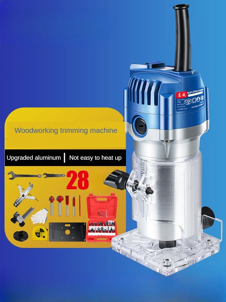 Woodworking Power Tool Set: Edge Trimming/Slotting/Milling Machine DIY Kit Trimming Machine