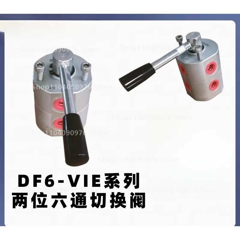 Manual rotary valve DF6VIEG3/8 hydraulic switching valve DF6VIEG1/2 two-position six-way directional valve grader