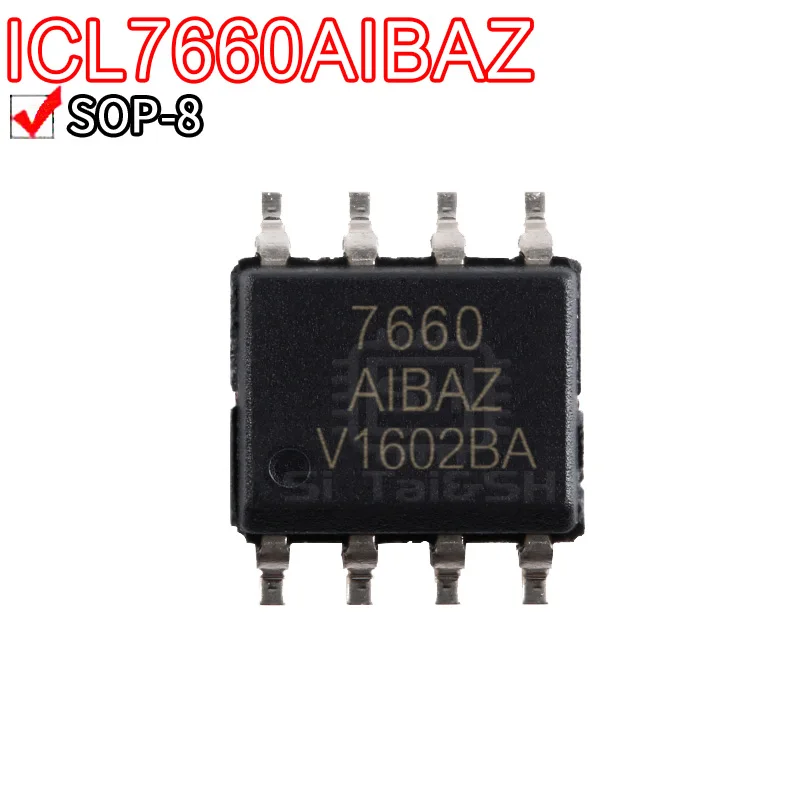 10PCS ICL7660 ICL7660AIBAZ ICL7662CBA ICL7662 SOP-8