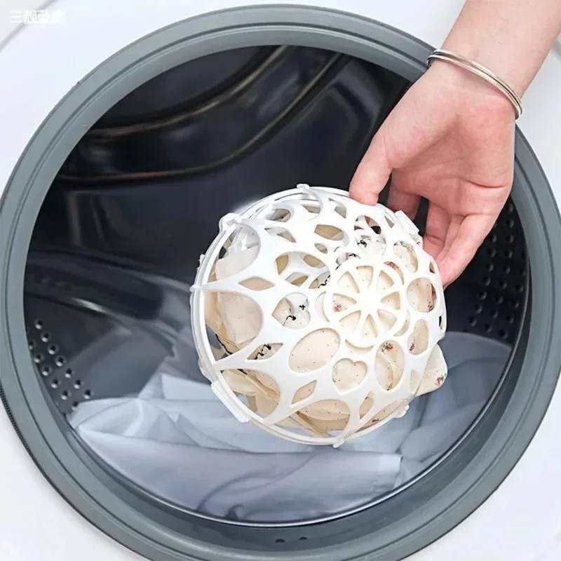 

Women's Underwear Washer Saver 2pcs Ball Shape Clothes Washing Bags, Double Spherical Bra Washing Bag, Bra Protector Laundry Bag