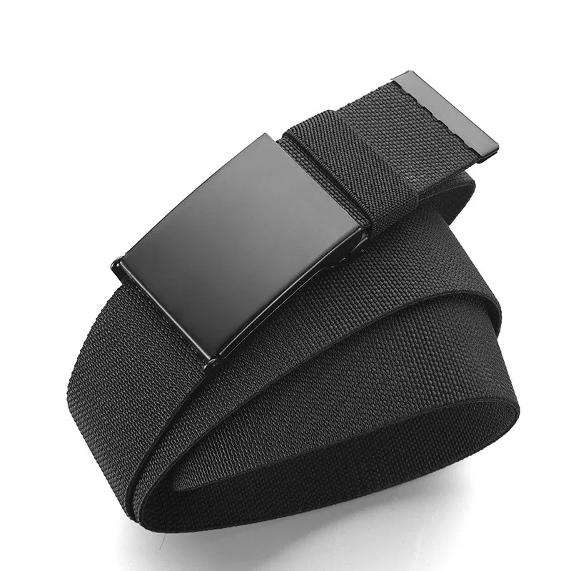 Beliebter Nylon-Gürtel mit glatter Schnalle, gewebter elastischer Bund, taktische Outdoor-Militär-Trainingsjeans für Herren, vielseitiger Gürtel – Detail 12