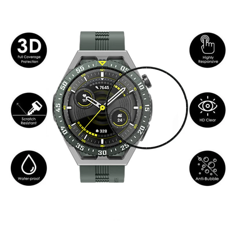 Película protectora de borde suave curvado 3D para Smartwatch, cubierta completa para Huawei Watch GT 3 SE, Protector de pantalla GT3 SE, Accesorios inteligentes