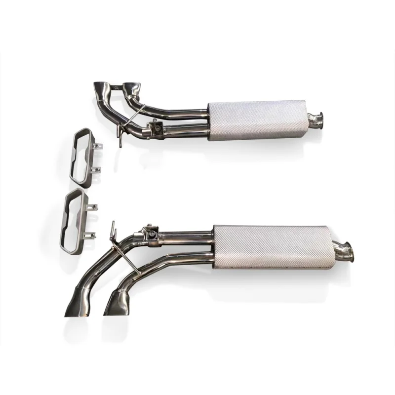 Catback Exhaust For Mercedes Benz G500 G63 G65 W464 Muffler With Square Tips Improve exhaust performance