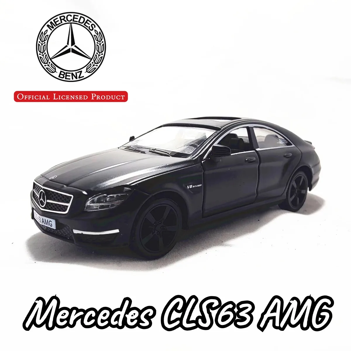 1:36 metallo pressofuso modello di auto Repilca Mercedes CLS63 AMG scala collezione in miniatura veicolo Hobby giocattolo per bambini per ragazzo