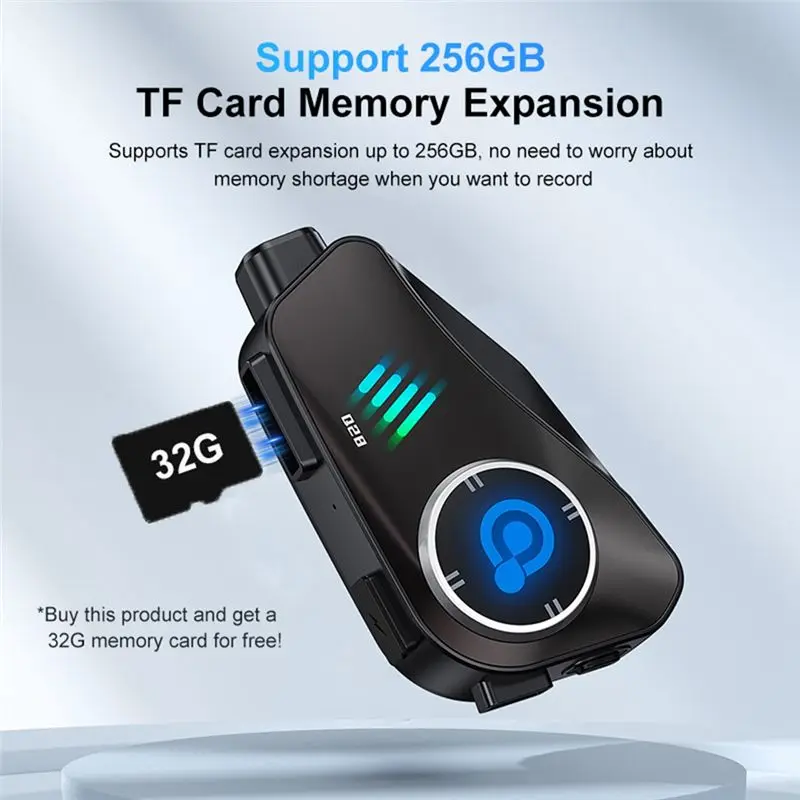 WF-32G TF Card With 1080P Video Recording Motorcycle DVR WIFI Camera Waterproof HD Handsfree Call Headphone Helmet Headset