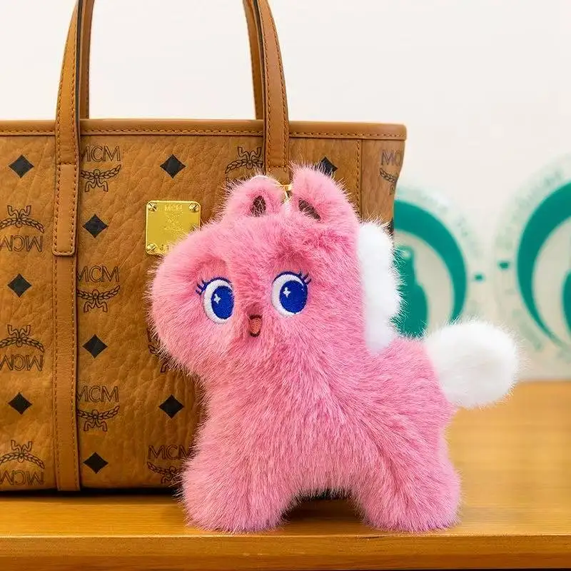 أحدث قلادة لعبة Kawaii القطيفة تجعل صوتًا، مملوءة برسوم الرسوم المتحركة اللطيفة، مثالية لهدية الدمى للأصدقاء