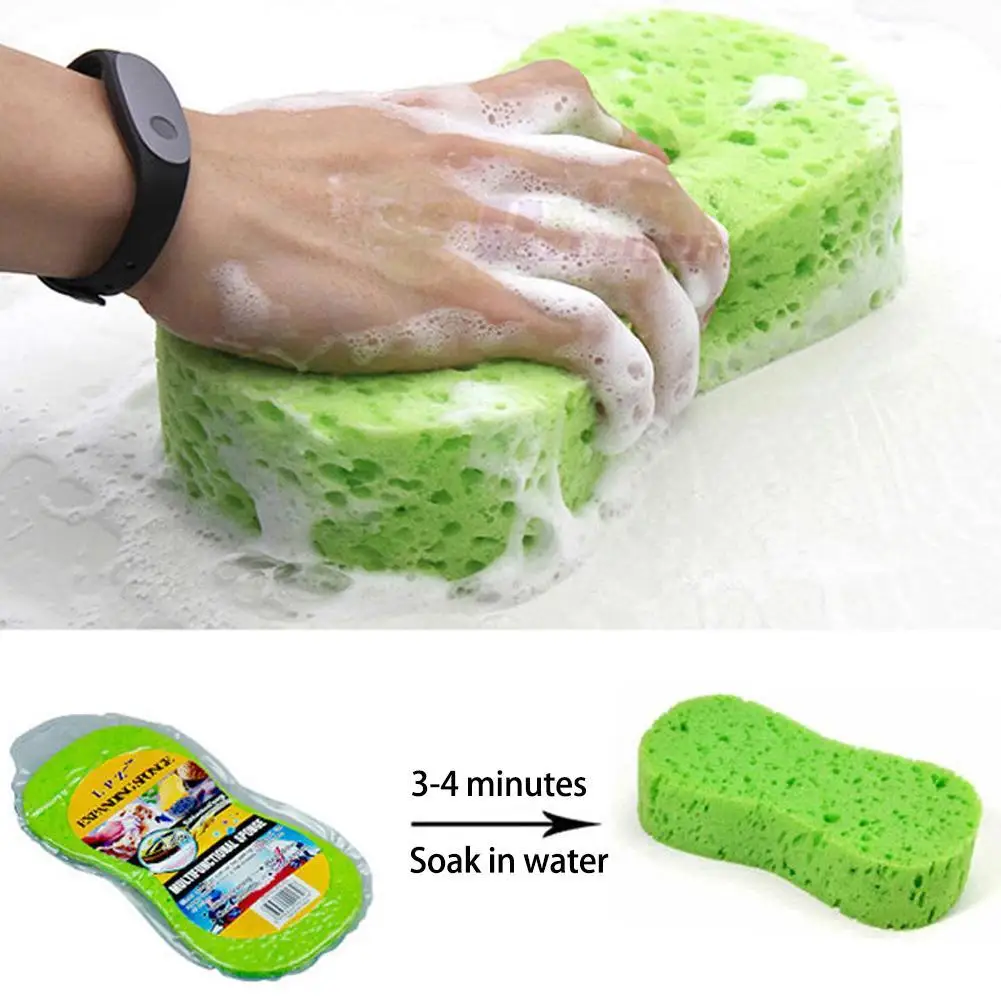 Car Cleaning Sponges High-density Absorbent Large Honeycomb 8-shaped Accessories Auto Cleaning Sponges Detailing Waxing Tools