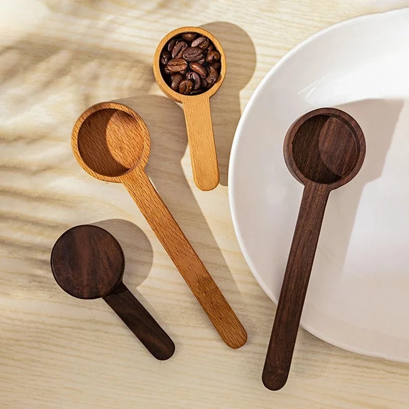 Wooden Measuring Spoon Set Kitchen Measuring Spoons Tea Coffee Scoop Sugar Spice Measure Spoon Measuring Tools for Cooking Home view 5