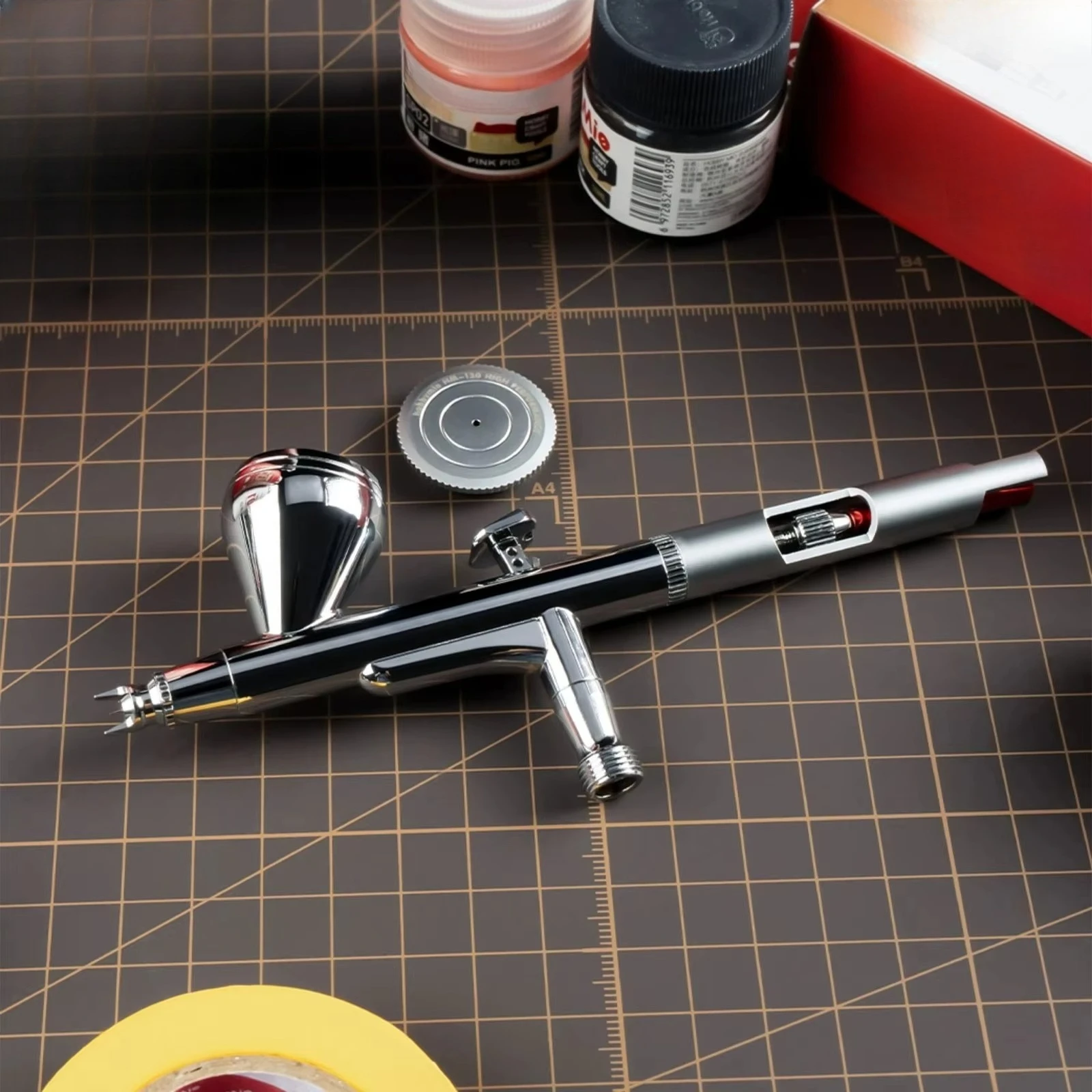 Dual Action Air Spray Gun 8-85PSI 0.3mm High Performance Quick Release Nozzle Pneumatic Spray Gun
