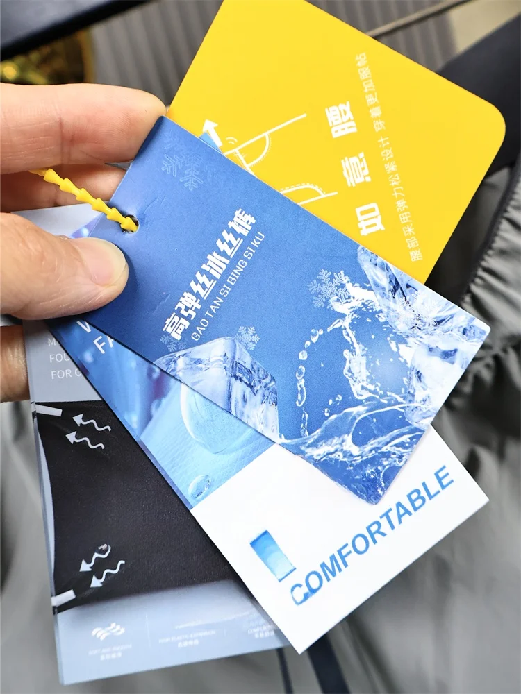 

Cool Breathable Men's Casual Pants Summer Outdoor Commuting Soft ell Straight Leg Faionable Urban Sle Long Trousers