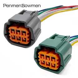 1 Set 6 Pin 6189-0766 Car Throttle Waterproof Electrical Cable Connectors Female Wire Harness Plug For Nissan 6181-0511