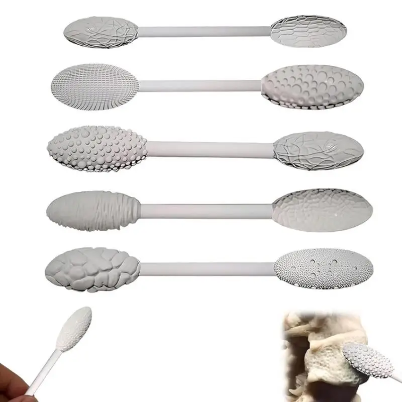 1Pcs Texture Tool For Clay Art Clay Modeling Pattern Rollers Texture Rolling Emboss Plaids Hand Rollers For DIY Crafts
