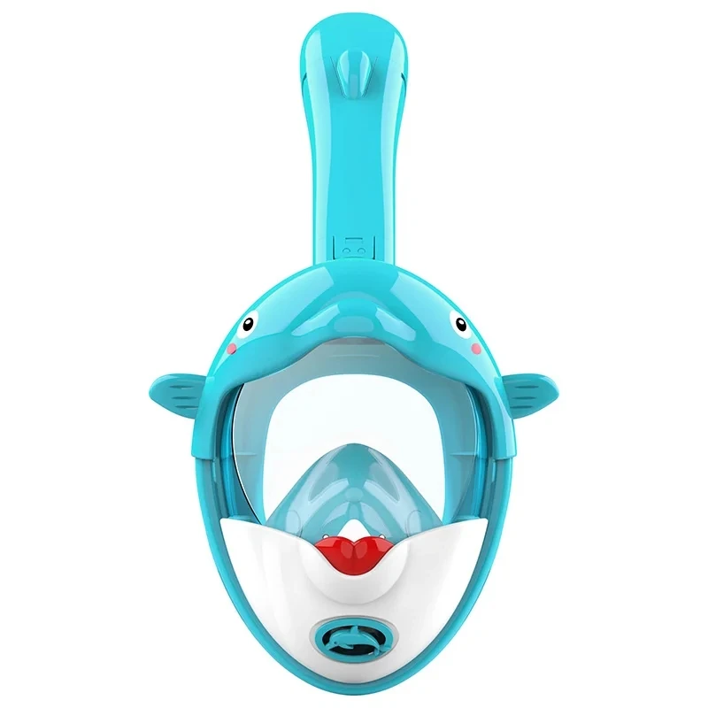 Bambini Cartoon Diving Mask nuoto Full Face Snorkeling Mask ragazzi ragazze Underwater Scuba Anti Fog Snorkel Set attrezzature per bambini