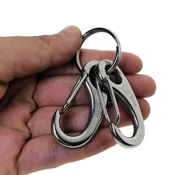 Mousqueton à dégagement rapide en acier inoxydable 316, porte-clés de plongée en apnée, mousqueton de plongée, pince à tirage rapide avec clé, JO2 pièces
