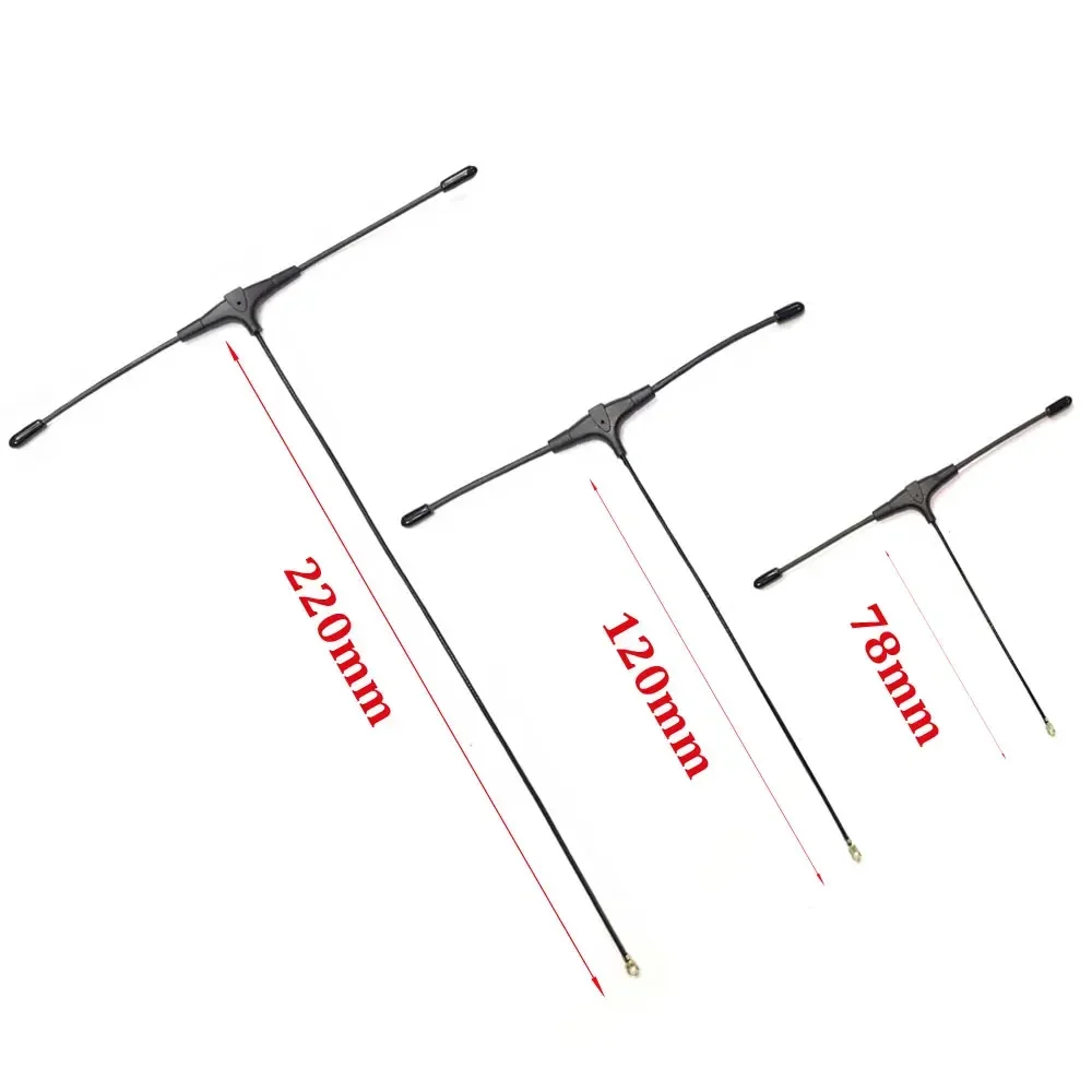 Antenne FPV de type T double bande 915 MHz 2,4 GHz 1 connecteur UFL compatible avec ELRS EP1 RX TBS Crossfire Nano