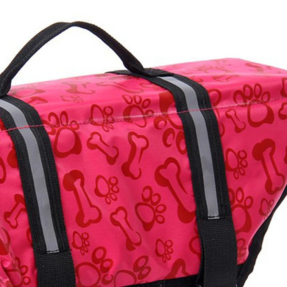

Jacket Durable Adjustable Size S Pink Reflective Strap Easy-Grip Handle Quick Release Safety Pet Life Preserver