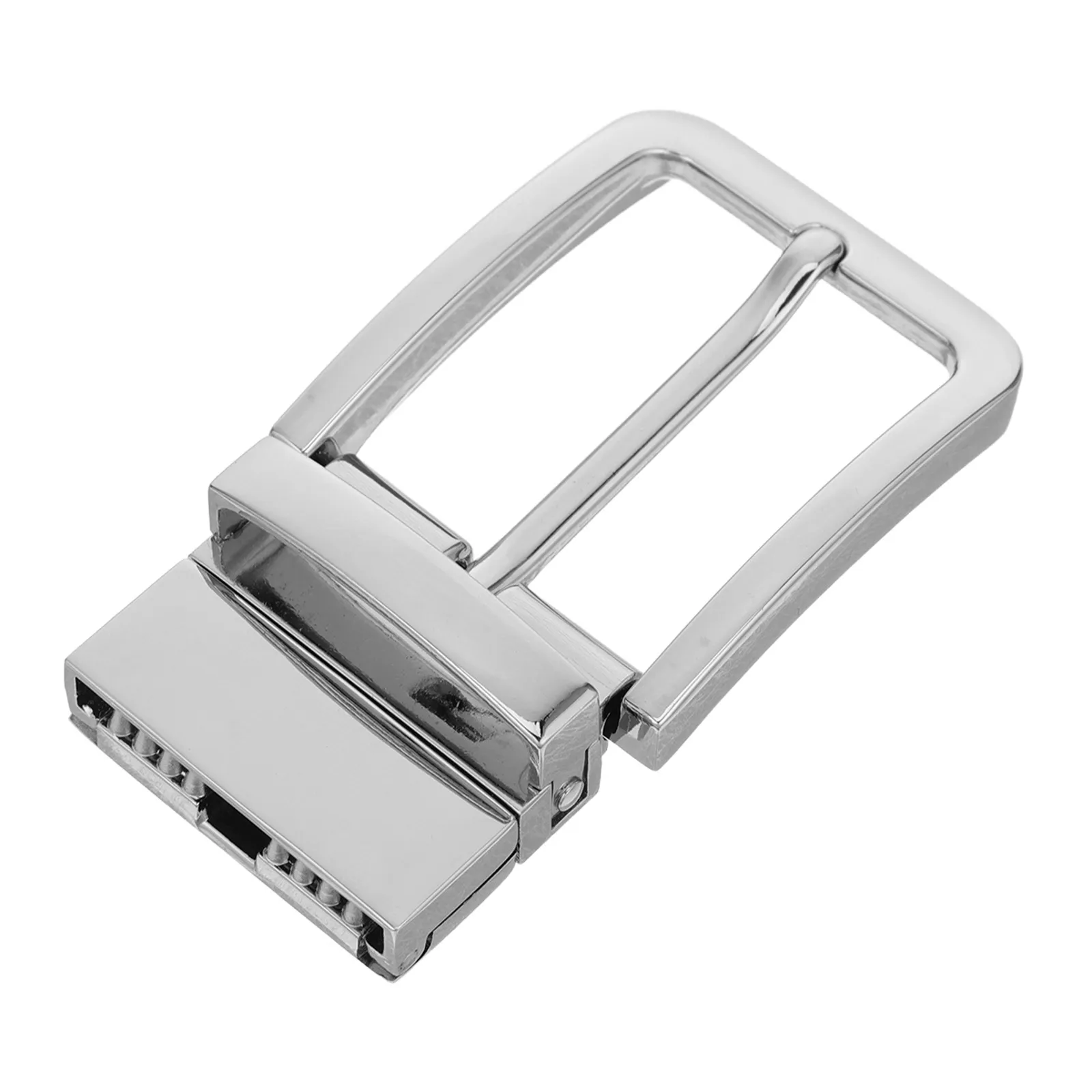 

Реверсивная пряжка для ремня из цинкового сплава, замена для мужских джинсовых ремней шириной 3,3 см, металлическая застежка с одним штырьком, для повседневного и делового использования
