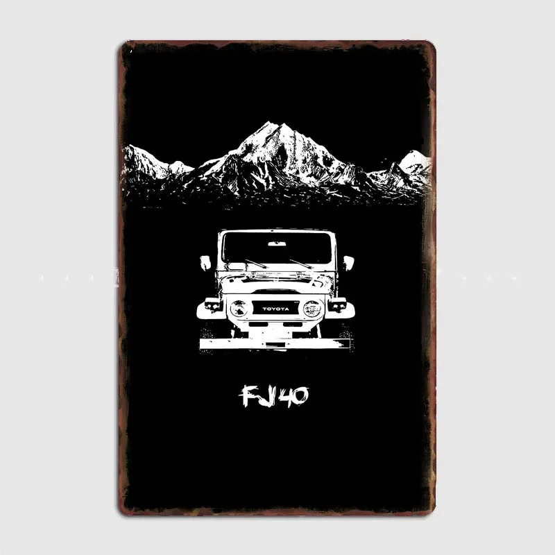 Classics Car FJ40 Series Best Land Cruiser 4wd Retro Poster Metal Sign Garage Club Indoor Room Wall Decor Custom Tin Home Decor