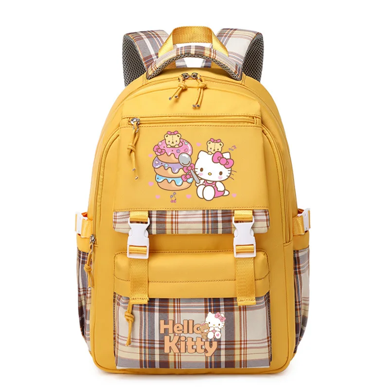 

Sanrio New Hello Kitty Student Schoolbag Lightweight Cute Cartoon Stain-Resistant Shoulder Pad Large Capacity Backpack