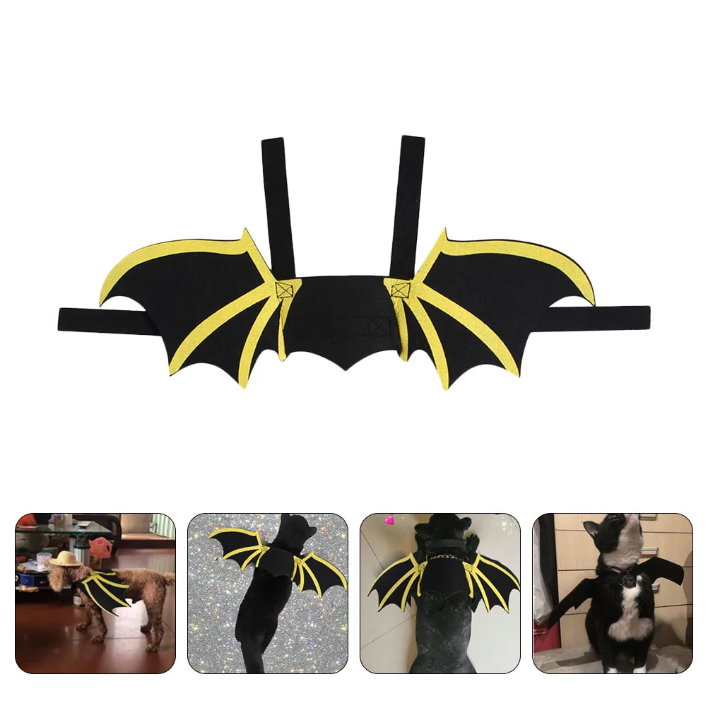 

Pet Harness Apparel Halloween Puppy Costume Wing Bat Costumes Printing Cat Outfit