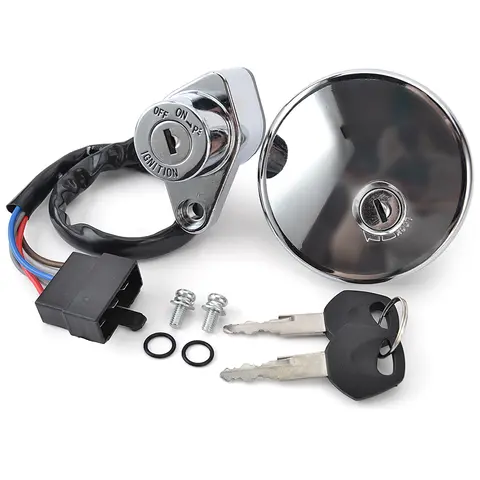 Motorcycle Ignition Switch Fuel Gas Cap Cover Lock Keys For Kawasaki Vulcan 500 800 EN500 VN400 VN800 27005-1188 51049-1103