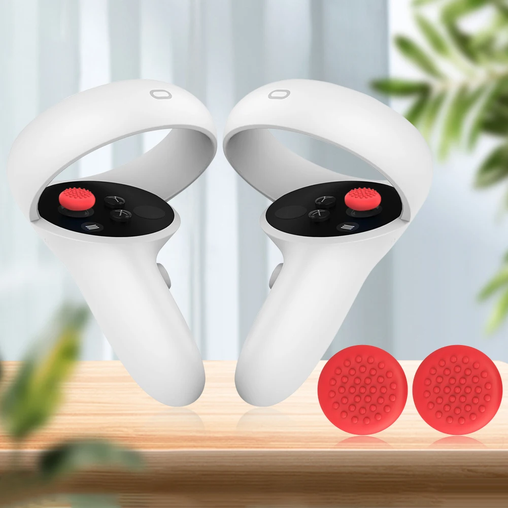 قبعات عصا التحكم Thumbstick بديلة من السيليكون ملحقات VR لـ Meta Quest 3/Quest2/Pico 4/Quest Pro