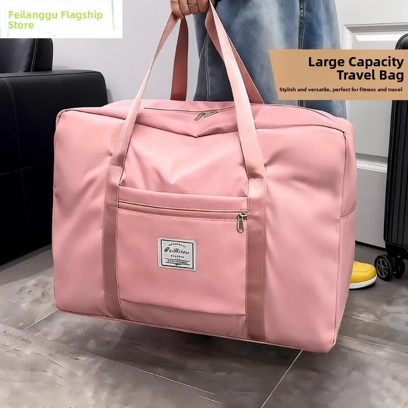 large-portable-travel-bag-short-trip-storage-bag-foldable-oxford-cloth-unisex-travel-bag-fashion-trend-young-people's-bag