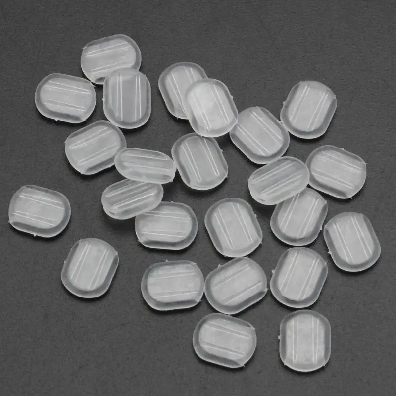 634C 4 Sizes Transparent Clip-on Earring Pads Silicone Earrings Clip Earring Back Pad