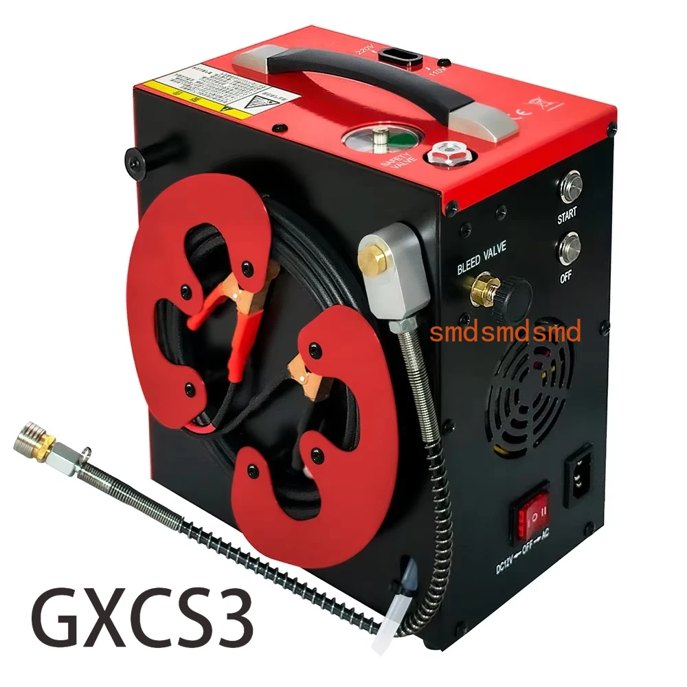 

GX-CS3 300Bar 4500Psi PCP воздушный компрессор портативный компрессор высокого давления без масла и воды для резервуара для подводного плавания PCP винтовка пневматического пистолета