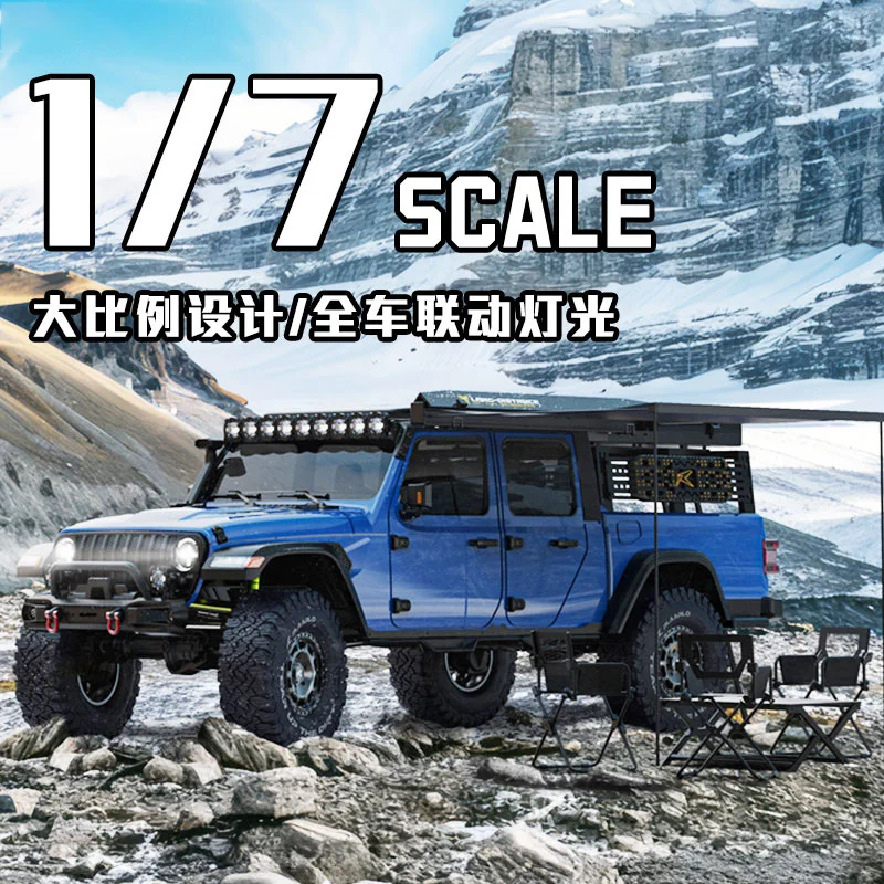 

LEILALUO JK-07 Pro Remote Control Electric 1/7 Off-road Vehicle climbing car Differential Lock Interrupt Transmission Dual Speed