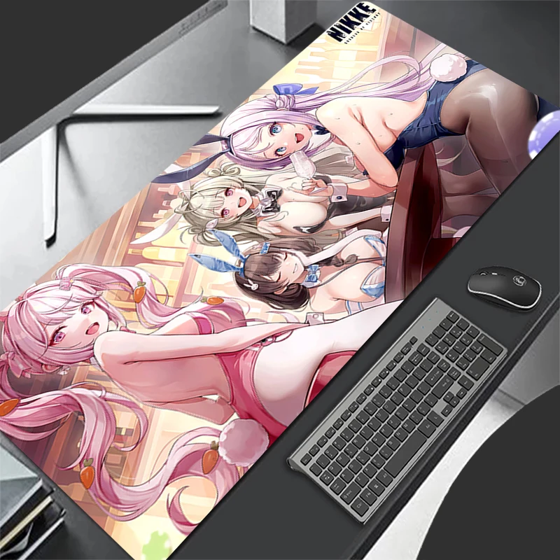 

NIKKE Mouse pad game player keyboard pad computer accessories office desk mat non-slip coasters PC carpet Anime girl Mousepad