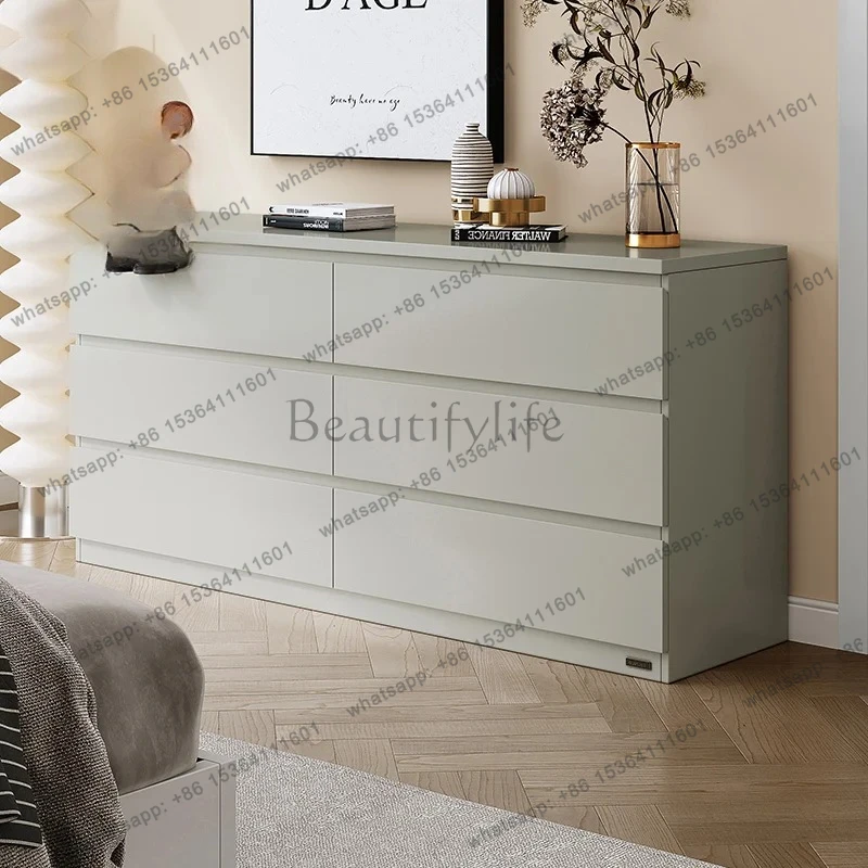 Chest of Drawers Bedroom Minimalist Style High Aesthetic Drawer Storage Chest